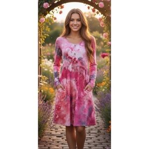 NWT Tie-Dye Skater Dress